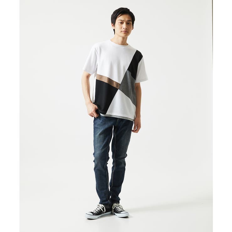 【接触冷感】COOLタッチブロックTシャツ | MK MICHEL KLEIN homme | 詳細画像8 