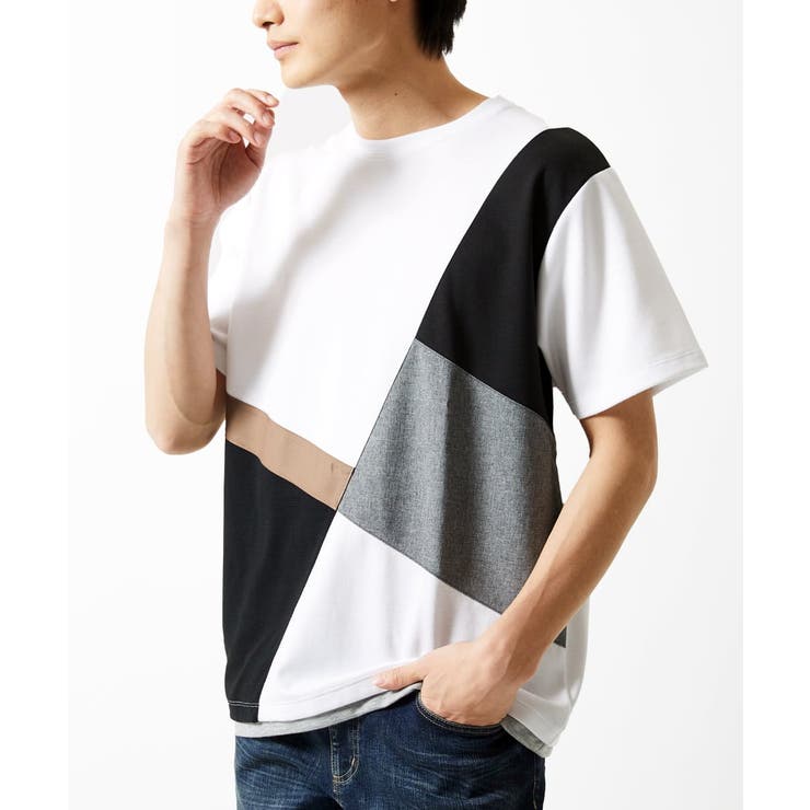 【接触冷感】COOLタッチブロックTシャツ | MK MICHEL KLEIN homme | 詳細画像9 