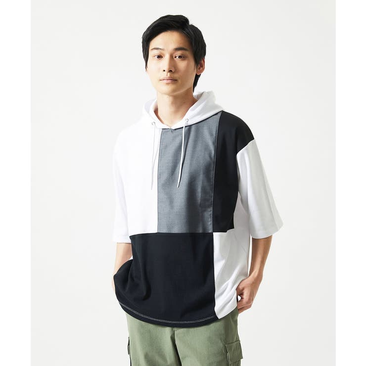 【接触冷感】COOLタッチブロックプルオーバーパーカー | MK MICHEL KLEIN homme | 詳細画像12 