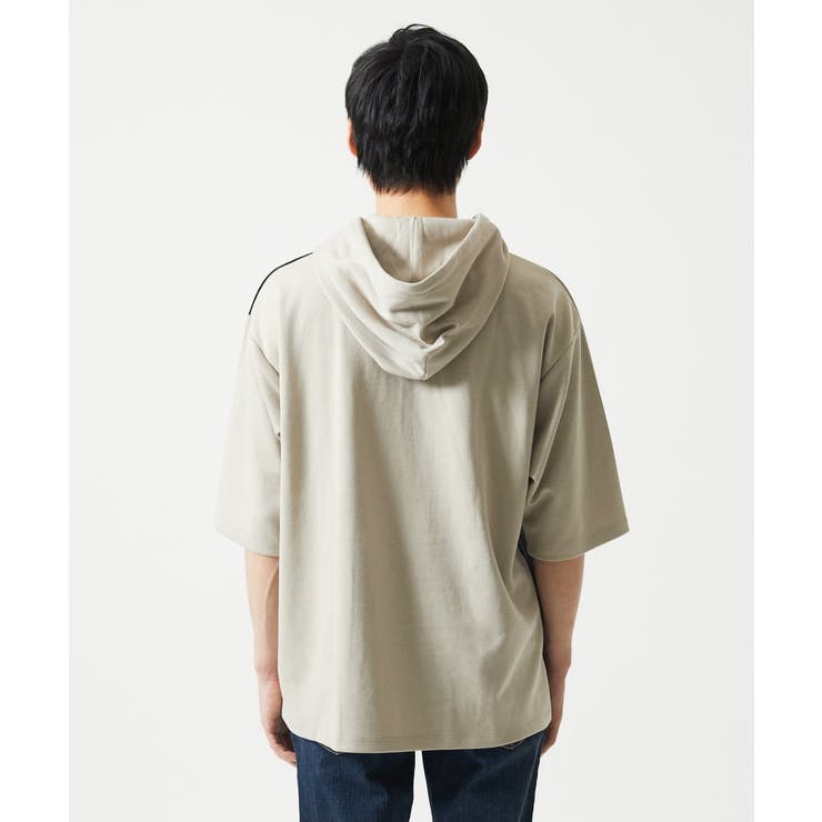 【接触冷感】COOLタッチブロックプルオーバーパーカー | MK MICHEL KLEIN homme | 詳細画像5 