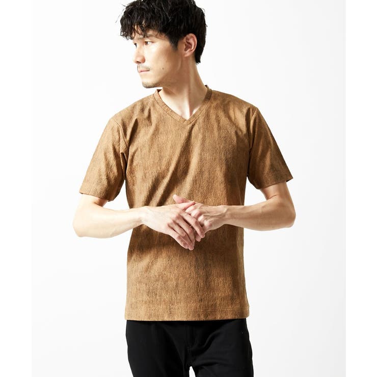 ベージュ | 【洗える】ジャガードカットソー | MK MICHEL KLEIN homme