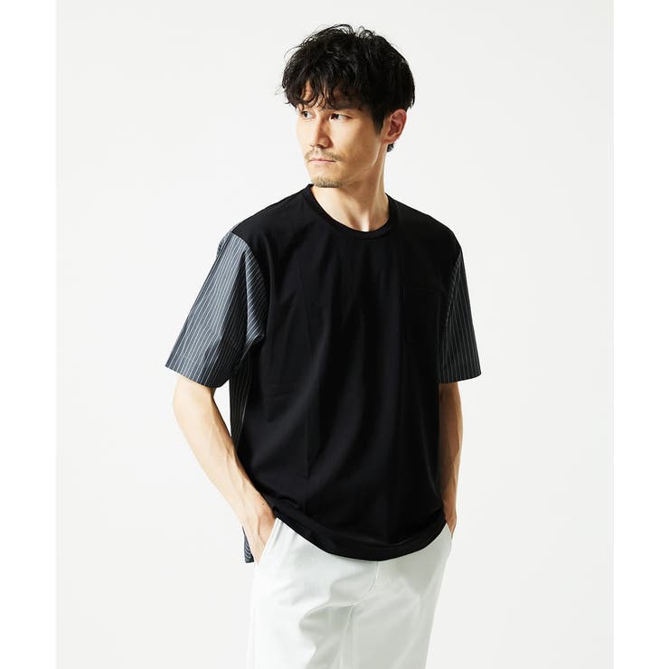 【洗える】ドッキングデザインカットソー | MK MICHEL KLEIN homme | 詳細画像10 