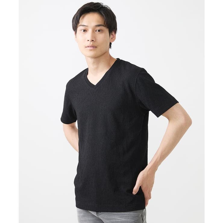 ジャージVネックカットソー | MK MICHEL KLEIN homme | 詳細画像12 