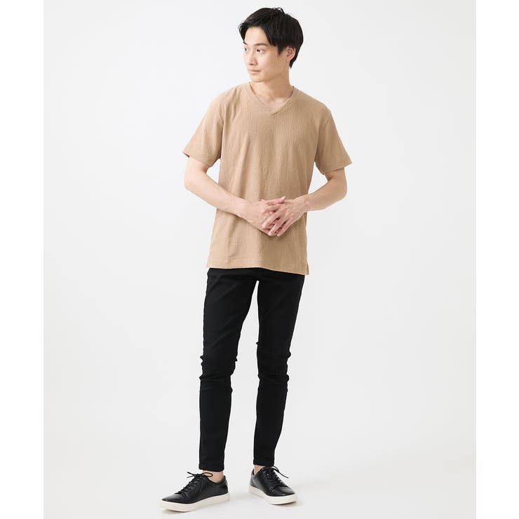 ジャージVネックカットソー | MK MICHEL KLEIN homme | 詳細画像8 