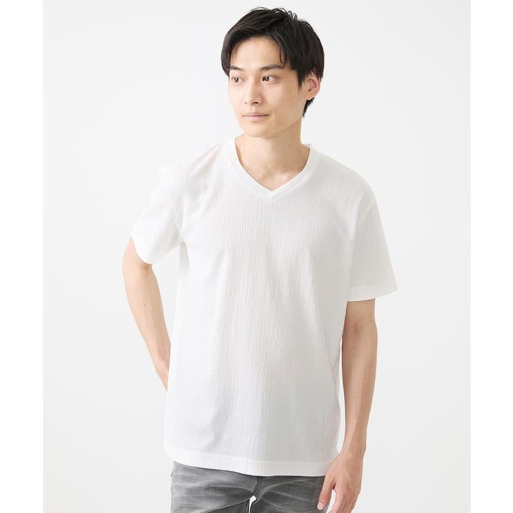 ジャージVネックカットソー | MK MICHEL KLEIN homme | 詳細画像9 