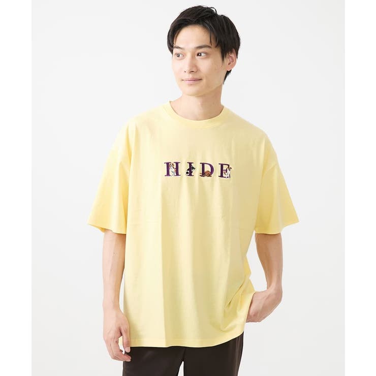 ユニセックスで着られる】Tシャツ/HIDE&SEEKアニマル刺繍[品番