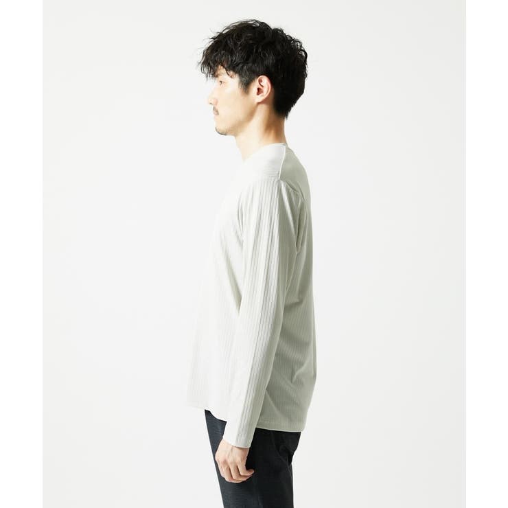 【接触冷感】ブライトシャドーストライプカットソー | MK MICHEL KLEIN homme | 詳細画像13