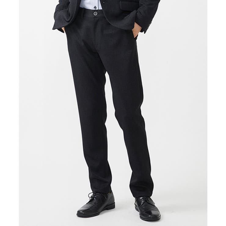 ブラック | テーパードパンツ TEC EASY | MK MICHEL KLEIN homme