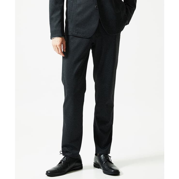 ダークグレー | 【セットアップ対応/ストレッチ】TECEASY千鳥柄スラックス | MK MICHEL KLEIN homme