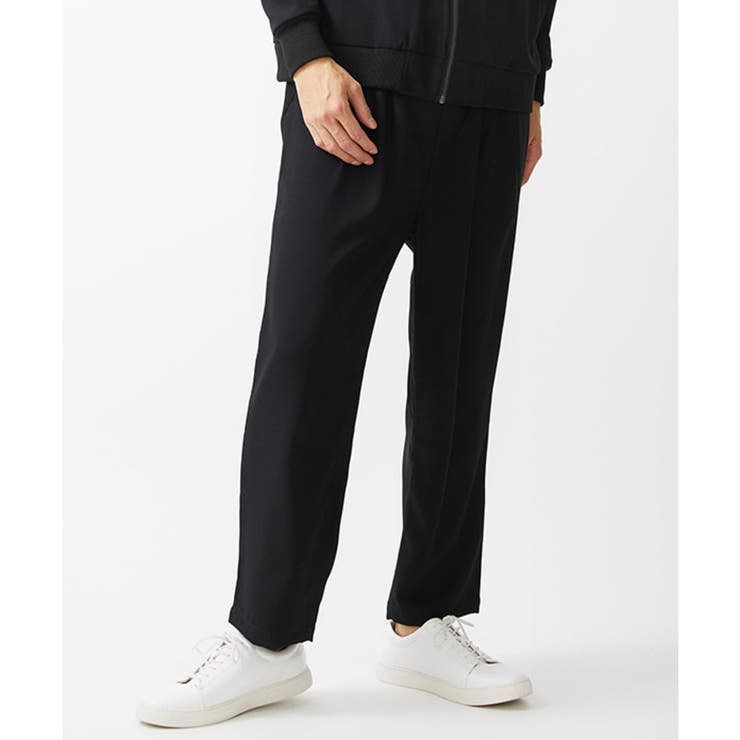 ブラック | パウダリーストレッチパンツ  セットアップ | MK MICHEL KLEIN homme