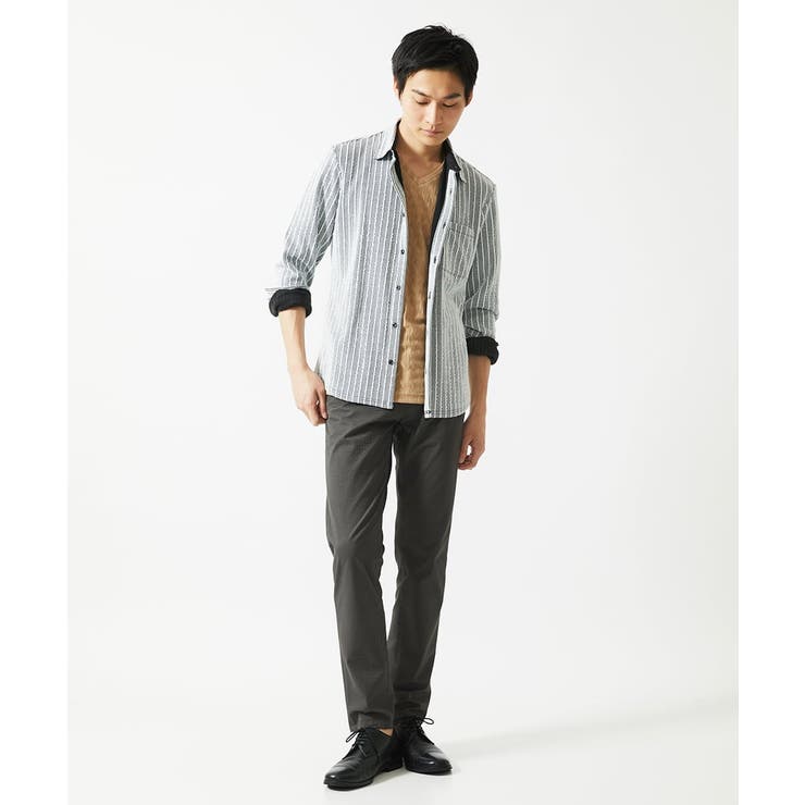 【洗える / ストレッチ素材】サッカーストライプパンツ | MK MICHEL KLEIN homme | 詳細画像25 