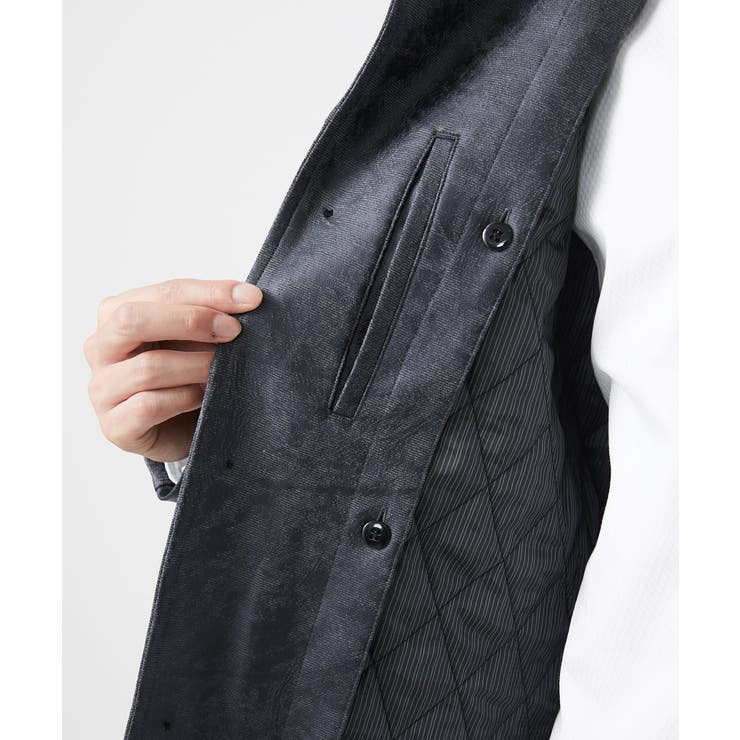 スタンドコート/TECレザージャージ | MK MICHEL KLEIN homme | 詳細画像13 