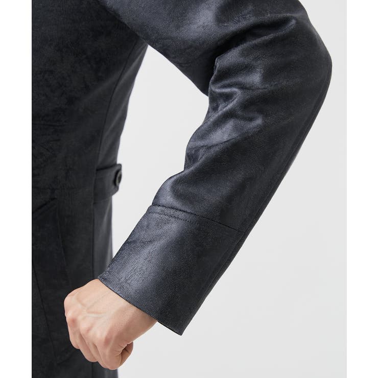 スタンドコート/TECレザージャージ | MK MICHEL KLEIN homme | 詳細画像7 