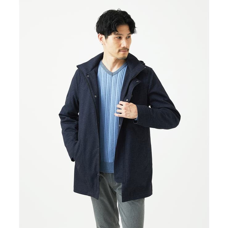 【4サイズ展開/中綿ライナー付/3WAY】フード付きコート /TECEASY | MK MICHEL KLEIN homme | 詳細画像15