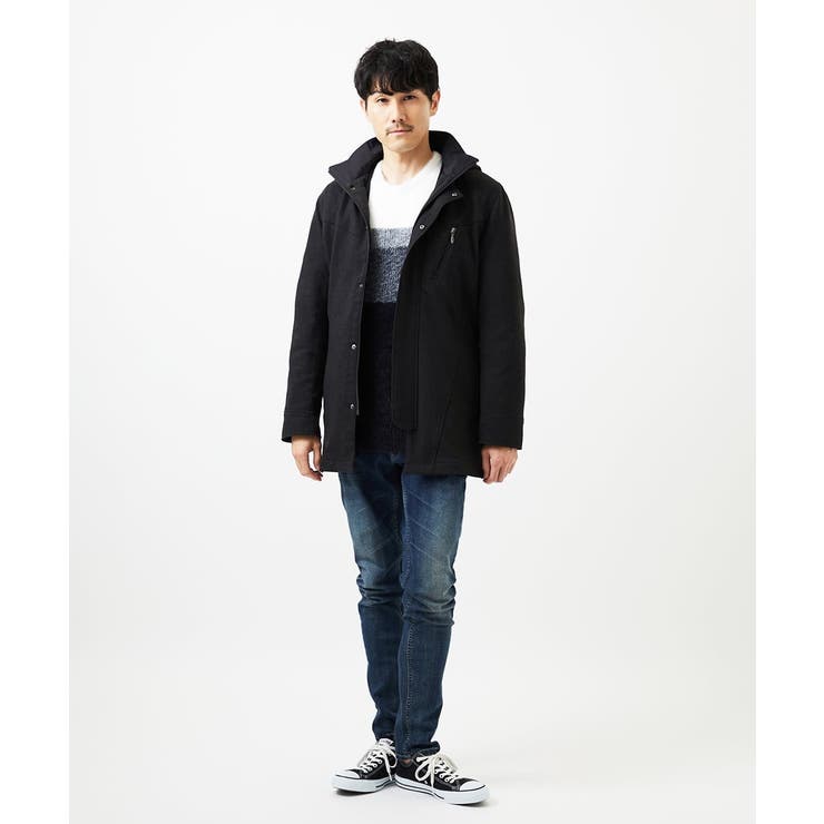 【4サイズ展開/中綿ライナー付/3WAY】フード付きコート /TECEASY | MK MICHEL KLEIN homme | 詳細画像2