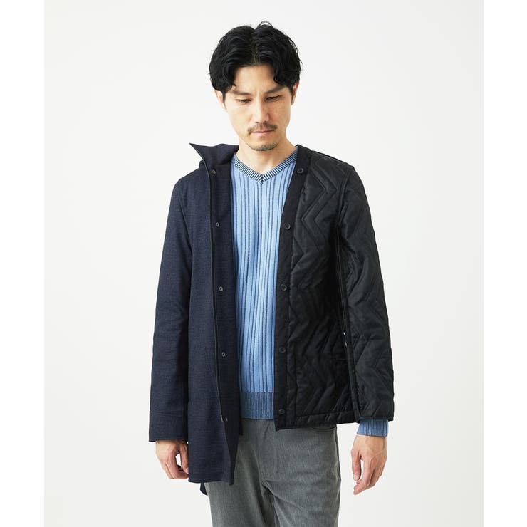 【4サイズ展開/中綿ライナー付/3WAY】フード付きコート /TECEASY | MK MICHEL KLEIN homme | 詳細画像26