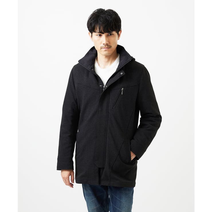 【4サイズ展開/中綿ライナー付/3WAY】フード付きコート /TECEASY | MK MICHEL KLEIN homme | 詳細画像4