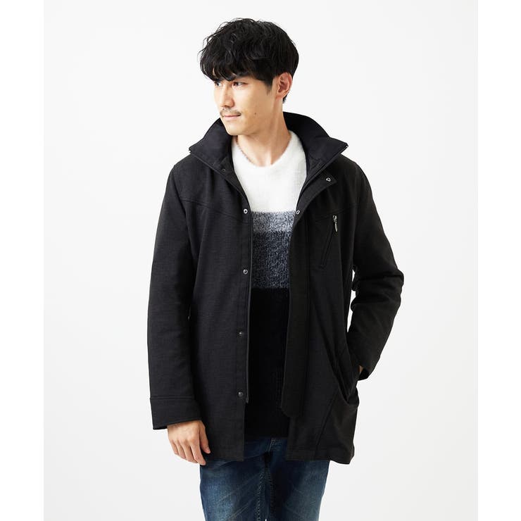 カーキ | 【4サイズ展開/中綿ライナー付/3WAY】フード付きコート /TECEASY | MK MICHEL KLEIN homme