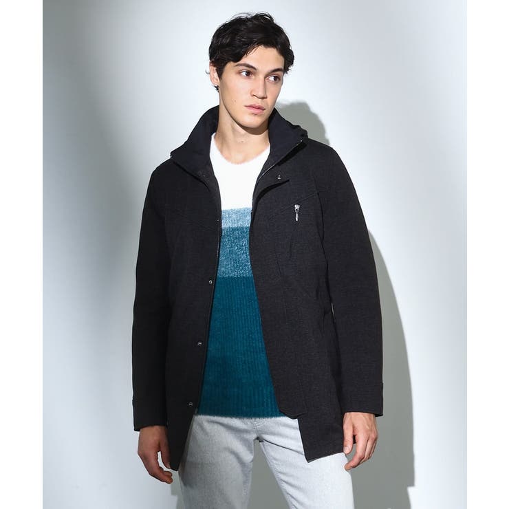 ネイビー | 【4サイズ展開/中綿ライナー付/3WAY】フード付きコート /TECEASY | MK MICHEL KLEIN homme