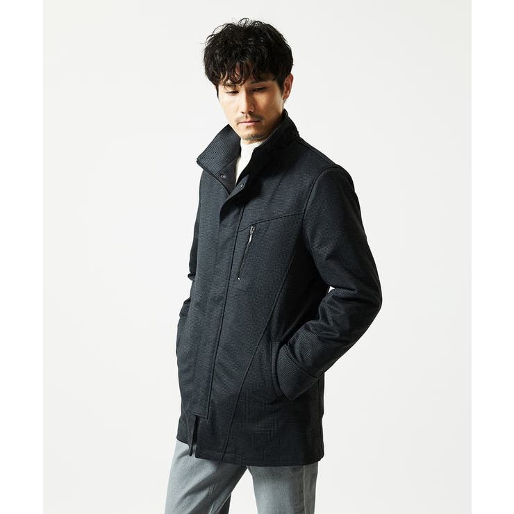 【４サイズ/中綿ライナー付/３WAY】フード付きコート / 千鳥柄 | MK MICHEL KLEIN homme | 詳細画像12 