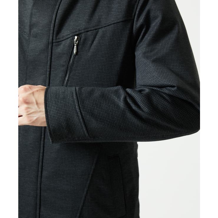 【４サイズ/中綿ライナー付/３WAY】フード付きコート / 千鳥柄 | MK MICHEL KLEIN homme | 詳細画像14 