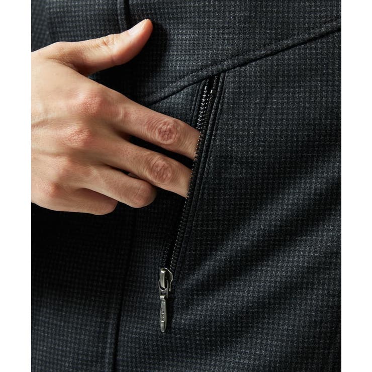 【４サイズ/中綿ライナー付/３WAY】フード付きコート / 千鳥柄 | MK MICHEL KLEIN homme | 詳細画像15 