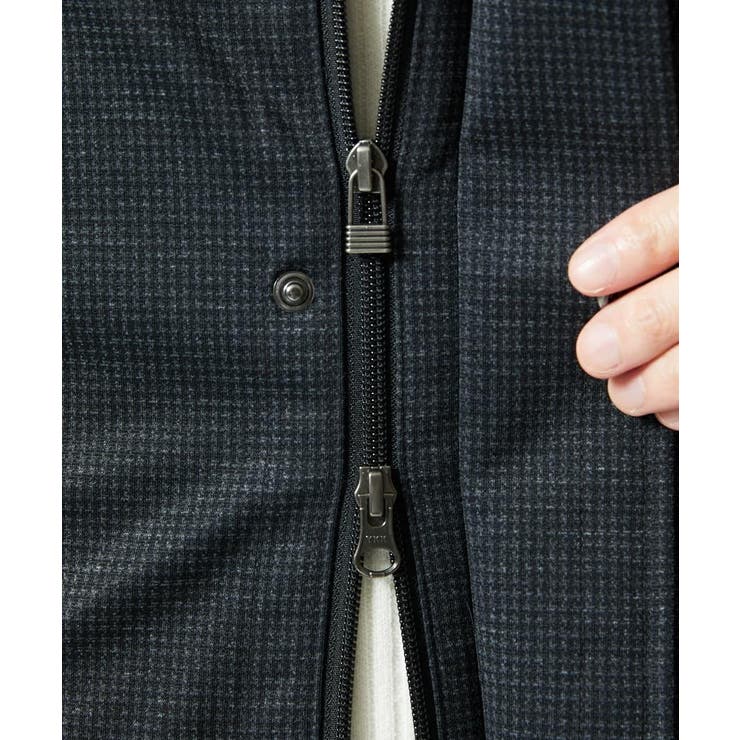 【４サイズ/中綿ライナー付/３WAY】フード付きコート / 千鳥柄 | MK MICHEL KLEIN homme | 詳細画像17 