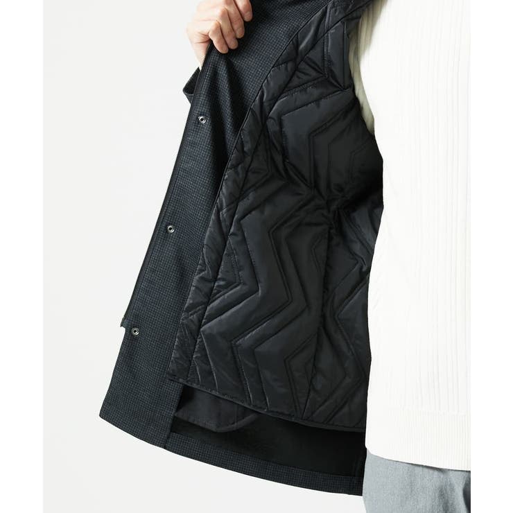 【４サイズ/中綿ライナー付/３WAY】フード付きコート / 千鳥柄 | MK MICHEL KLEIN homme | 詳細画像19 