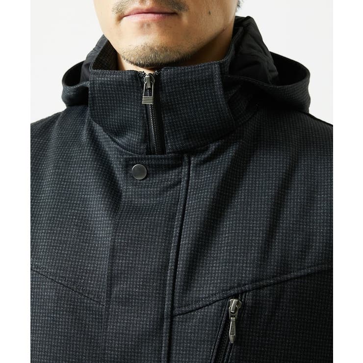 【４サイズ/中綿ライナー付/３WAY】フード付きコート / 千鳥柄 | MK MICHEL KLEIN homme | 詳細画像8 