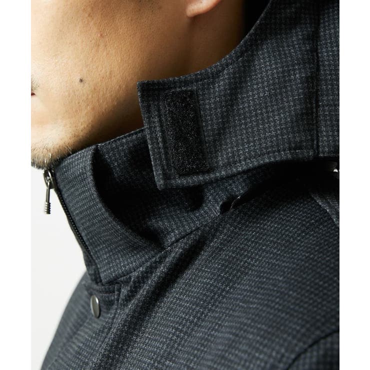 【４サイズ/中綿ライナー付/３WAY】フード付きコート / 千鳥柄 | MK MICHEL KLEIN homme | 詳細画像9 