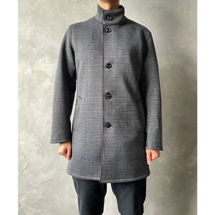 グレンチェックボンディングコート[品番：ITKW0015828]｜MK