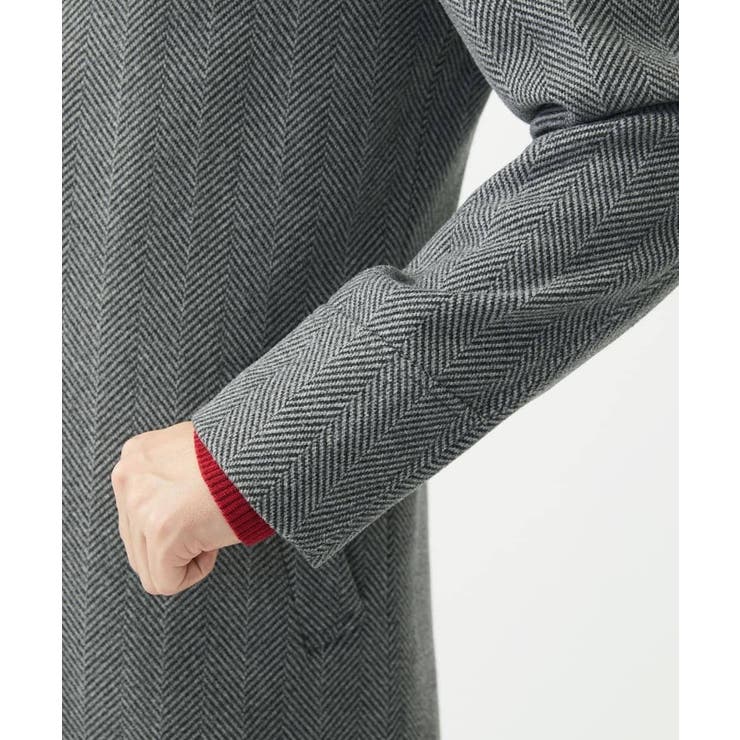 スタンドカラーコート/SILKYヘリンボン | MK MICHEL KLEIN homme | 詳細画像10 