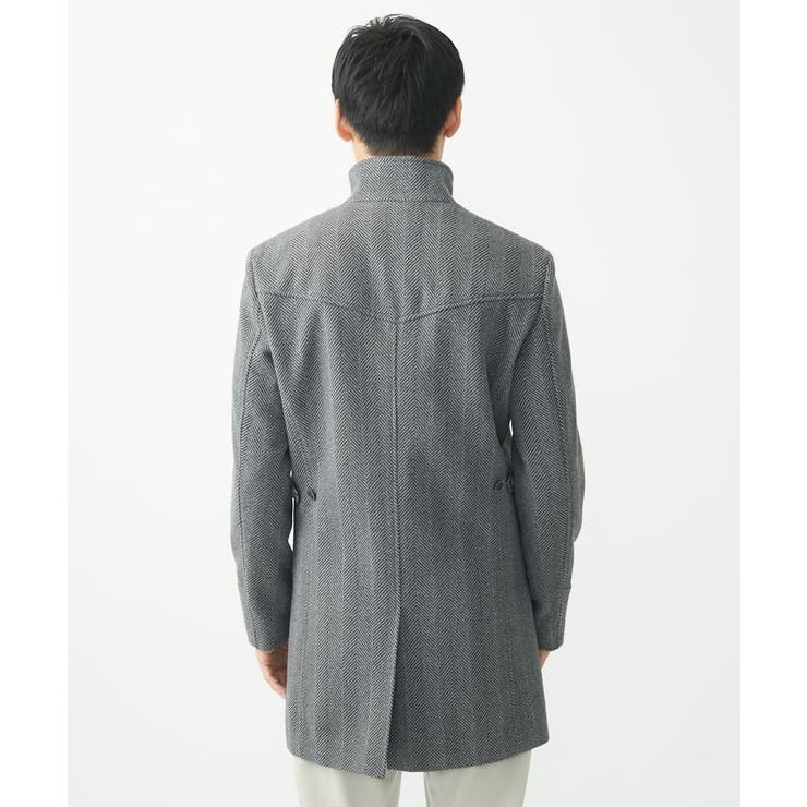 スタンドカラーコート/SILKYヘリンボン | MK MICHEL KLEIN homme | 詳細画像8 