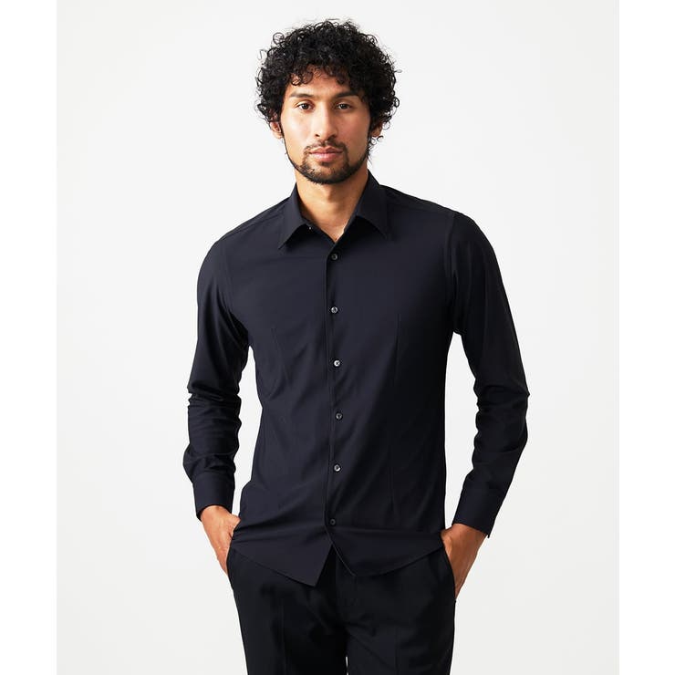 ブラック | 長袖シャツ | MICHEL KLEIN HOMME