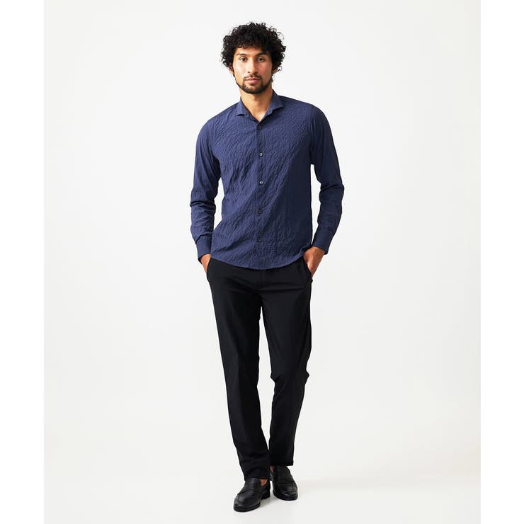 シアーサッカー調長袖シャツ | MICHEL KLEIN HOMME | 詳細画像3 