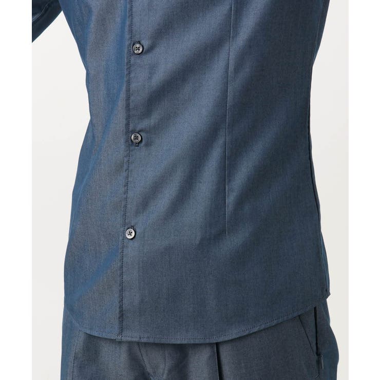 【セットアップ】デニム調長袖シャツ | MICHEL KLEIN HOMME | 詳細画像12 