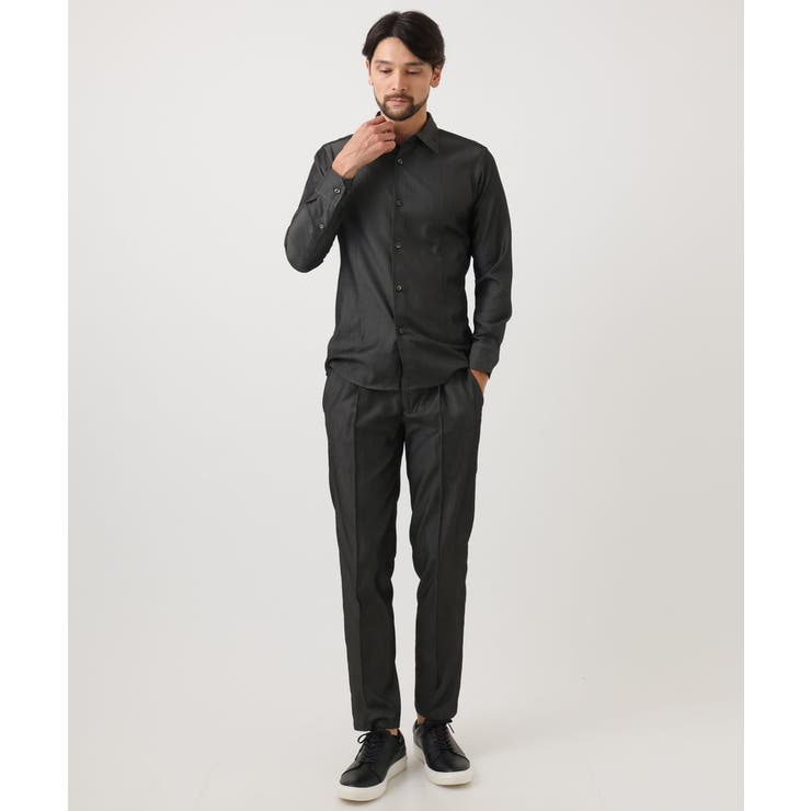 【セットアップ】デニム調長袖シャツ | MICHEL KLEIN HOMME | 詳細画像14 