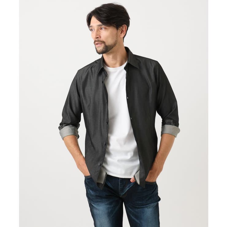 【セットアップ】デニム調長袖シャツ | MICHEL KLEIN HOMME | 詳細画像16 