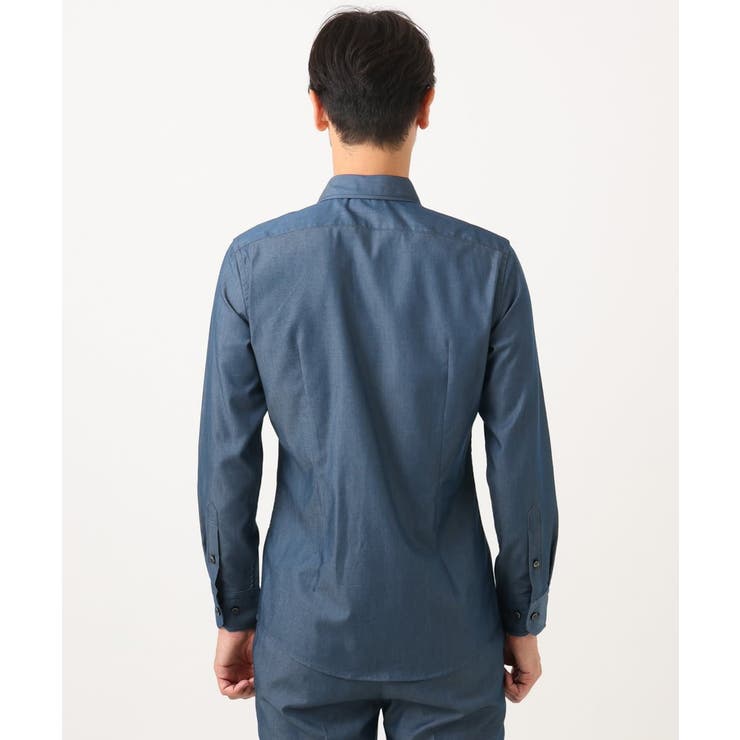 【セットアップ】デニム調長袖シャツ | MICHEL KLEIN HOMME | 詳細画像9 