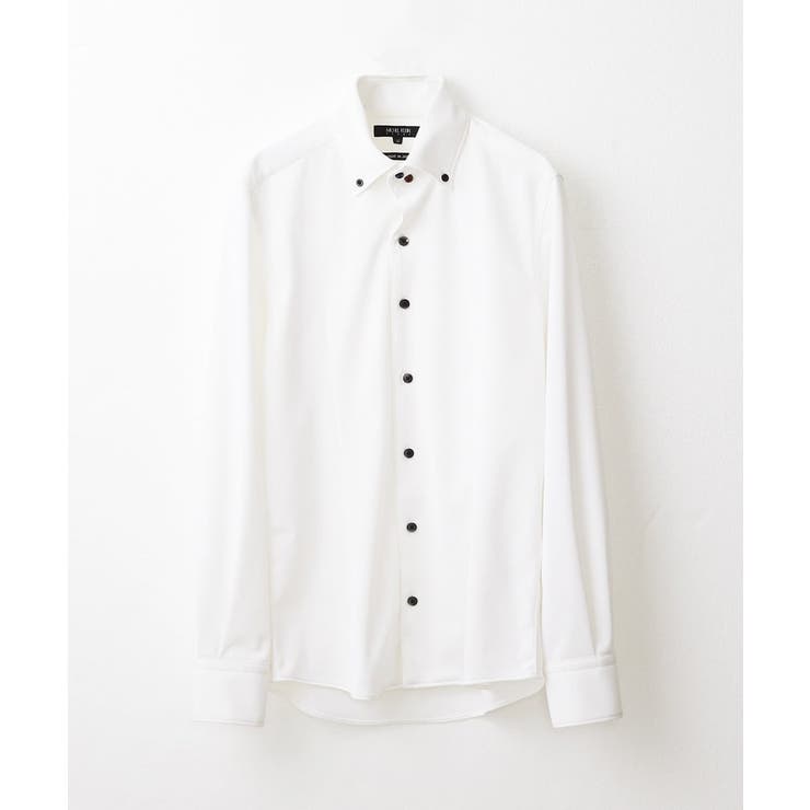 ホワイト | 《日本製》ボタンダウン長袖シャツ | MICHEL KLEIN HOMME