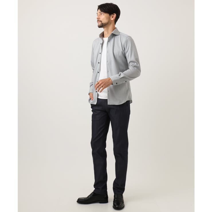 《日本製》ジャガード長袖シャツ | MICHEL KLEIN HOMME | 詳細画像17 