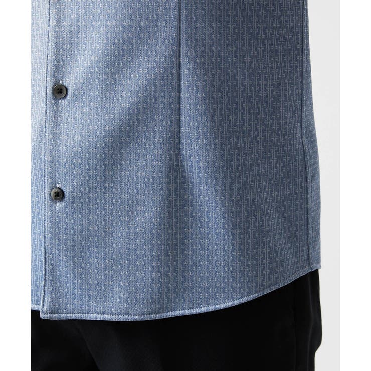 《日本製》ジャガード長袖シャツ | MICHEL KLEIN HOMME | 詳細画像8 