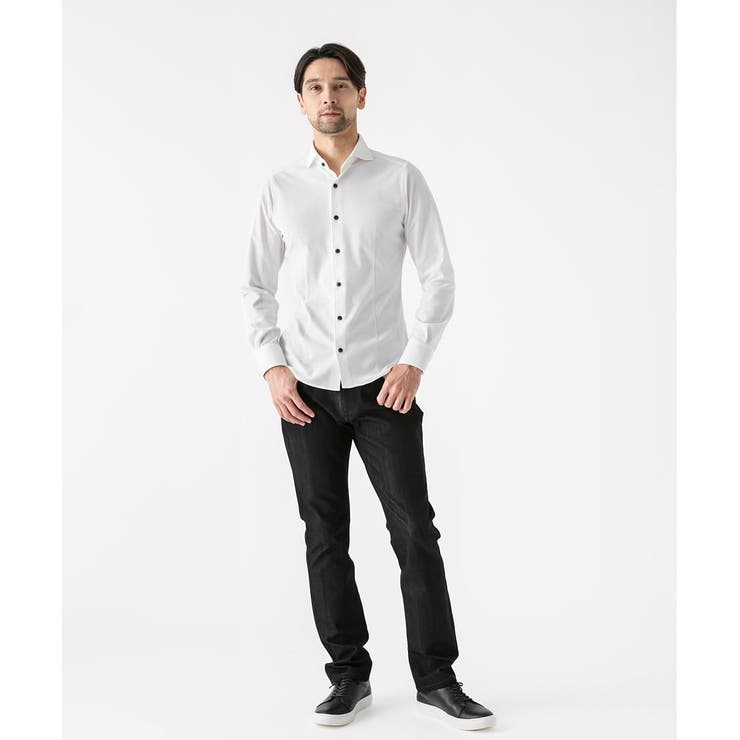 《日本製》ベーシックジャージシャツ | MICHEL KLEIN HOMME | 詳細画像14 