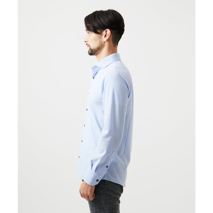 《日本製》ベーシックジャージシャツ | MICHEL KLEIN HOMME | 詳細画像5 