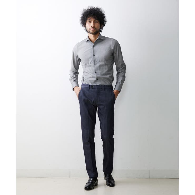 ブラック(94) | 【2023年モデル】《日本製》ジュエリーストレッチシャツ | MICHEL KLEIN HOMME