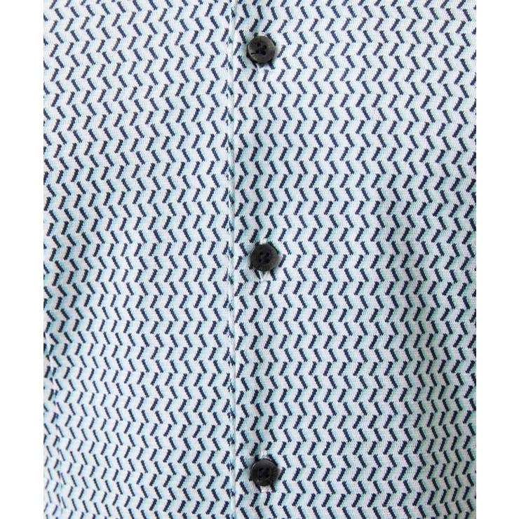 《日本製》ストレッチラッセル七分袖シャツ | MICHEL KLEIN HOMME | 詳細画像12 