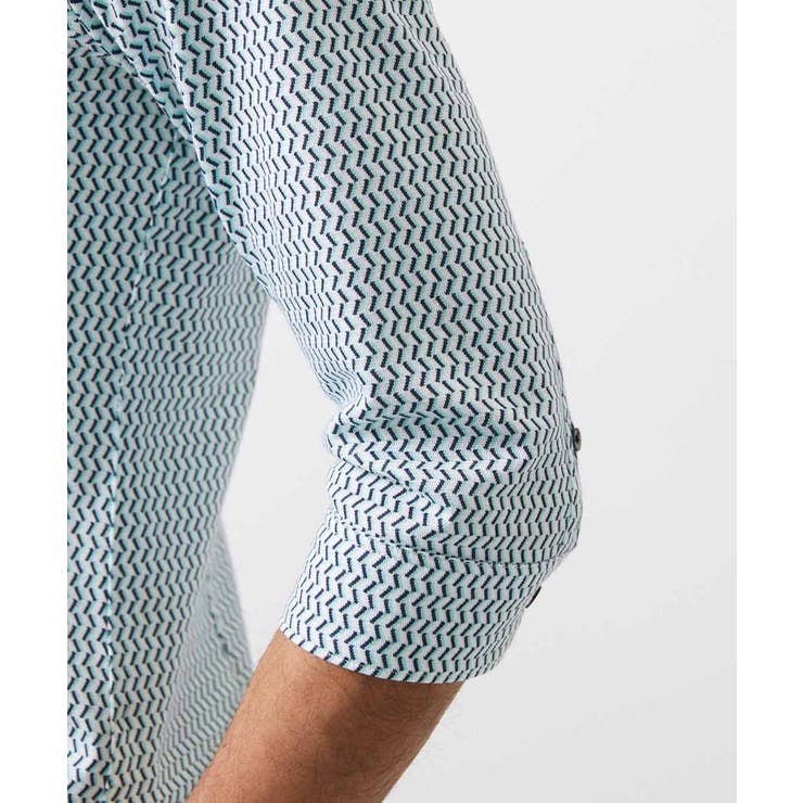 《日本製》ストレッチラッセル七分袖シャツ | MICHEL KLEIN HOMME | 詳細画像9 