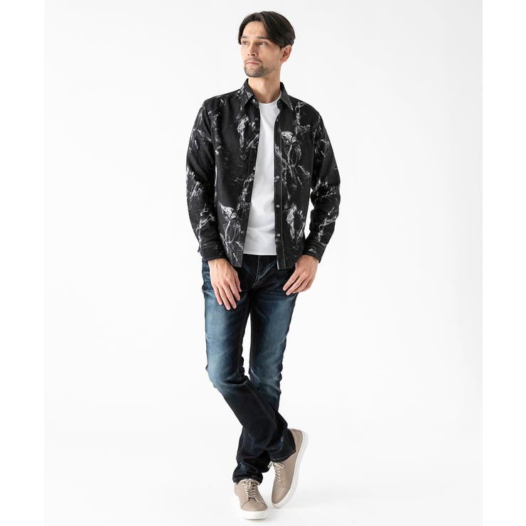 スモーク柄長袖シャツ | MICHEL KLEIN HOMME | 詳細画像5 