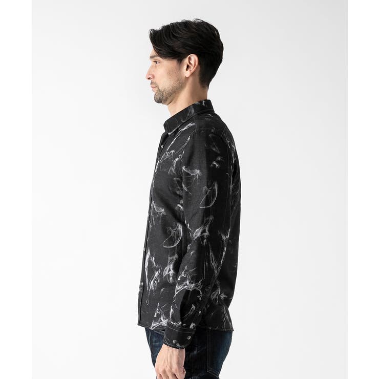 スモーク柄長袖シャツ | MICHEL KLEIN HOMME | 詳細画像6 