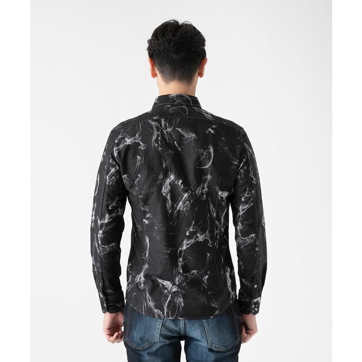 スモーク柄長袖シャツ | MICHEL KLEIN HOMME | 詳細画像7 